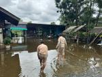 ลงพื้นที่สำรวจสถานะการณ์น้ำท่วมในตำบลป่าระกำ อันเนื่องจากเห